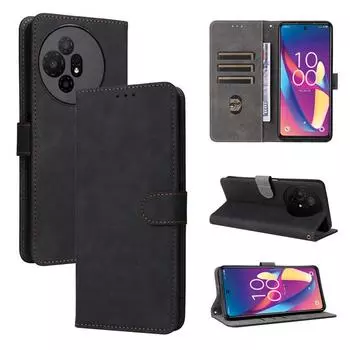Чехол-книжка для TCL 50 XL, чехол из искусственной кожи, полная защита корпуса [блокировка RFID], чехол-кошелек for TCL 50 XL чёрный