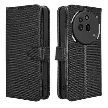 Чехол-книжка для телефона Nothing (3a) Профессиональный кожаный чехол [Flip Vintage Leather] Кошелек ударопрочный прочный ретро чехол для телефона Nothing Phone (3a) Pro чёрный