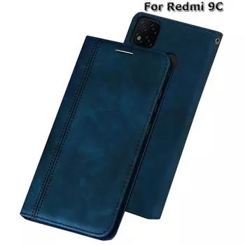 Чехол книжка для Xiaomi Redmi 9C Redmi 9C красный