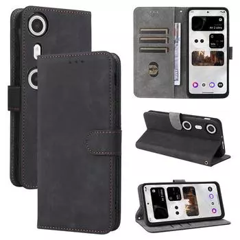 Чехол-книжка для [XReal Beam Pro] Чехол для телефона из искусственной кожи с полной защитой корпуса [блокировка RFID] for XReal Beam Pro чёрный