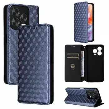 Чехол-книжка для ZTE Blade V70 Design PU Leather Phone Case Full Body Protection Противоударный чехол-кошелек for ZTE Blade V70 Design чёрный