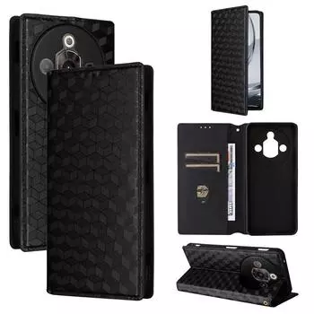 Чехол-книжка для ZTE Nubia Focus Pro из искусственной кожи, защитный чехол для телефона на всю длину корпуса, противоударный чехол-кошелек for ZTE nubia Focus Pro чёрный