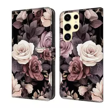 Чехол-книжка из искусственной кожи с розами для iPhone Samsung Huawei Honor Google Redmi Xiaomi LG Motorola Sony Nokia Oneplus Oppo Apple iPhone 15 Plus