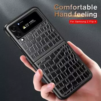 Чехол-книжка из искусственной кожи с текстурой для Samsung Galaxy Z Flip4, защитные чехлы Samsun Z Flip 4 Zflip Zflip4 Z4, чехлы For Samsung GG8 красный