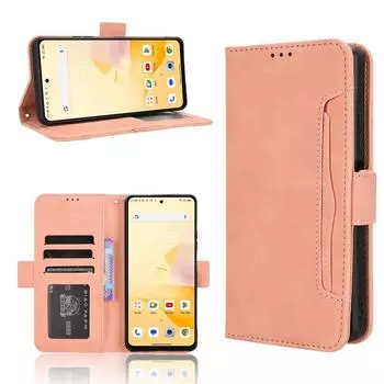 Чехол-книжка из кожи для Blackview Shark 8/Oscal Tiger 12 [чехол-книжка Doka Slot Leather Case] Противоударный чехол-бампер чёрный