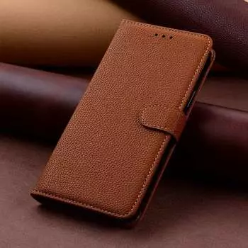 Чехол-книжка из кожи с текстурой личи для Vivo Y21 Y33S V30 V40 SE Y28S V25E V29E 5G V27 V29 Y36 Y31 Y20 Y11S Y22S Y17S Y03 Y16 Y35 Y27 чехол-бампер для кошелька Vivo V29 Lite 5G чёрный