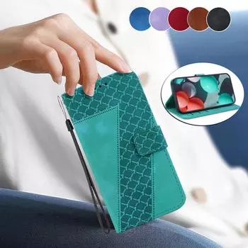 Чехол-книжка из кожи с тиснением 7 Shaped для OnePlus Nord 4/Nord N30 SE N20 SE/Nord 2T Kickstand Wallet Slots Cover для OnePlus 11/Nord N20 Holster OnePlus Nord 4 коричневый