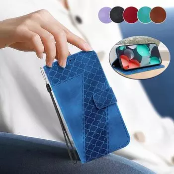 Чехол-книжка из кожи с тиснением в форме 7 для Infinix Hot50i/Hot50/Smart 8/Zero 30, подставка-кошелек с отделениями для карточек для Infinix Note 30 30i 20i 20S Infinix Smart 9 коричневый