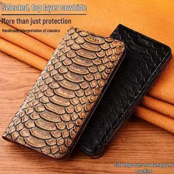 Чехол-книжка из натуральной кожи для Huawei Mate 60 Pro/50, противоударный и защитный для Mate 30/20X/10. Huawei Mate 50 Pro