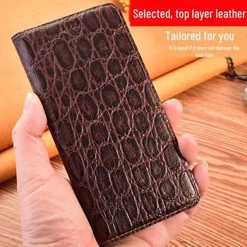 Чехол-книжка из натуральной кожи, защитный чехол от падений для OPPO Reno 13, 10 Pro+, 9, 8T, 7 SE, 6, 5, 4. Reno 4Z