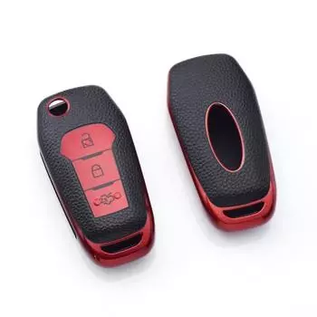 Чехол-книжка из ТПУ кожи для автомобильного ключа для Ford Mustang F-150 Focus 3 4 ST Mondeo 5 MK5 Explorer Edge Fiesta Kuga MK3 4