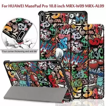 Чехол-книжка-книжка для Huawei MatePad Pro 10,8 дюймов MRX-W09 MRX-AL09 Смарт-чехол Funda Capa для Huawei Matepad Pro Чехол темно-синий