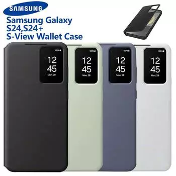 Чехол-книжка-кошелек Samsung Smart View для Samsung Galaxy S24 S24 + S24 Plus SM-S921B SM-S926B Чехол для телефона Smart View