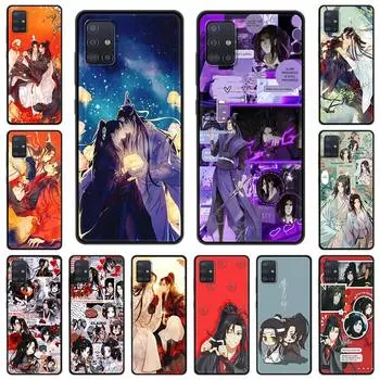 Чехол-книжка Mo Dao Zu Shi Wei Wuxian для Samsung Galaxy A51 A71 A21S A03s A13 A33 A53 A11 A31 A52 A41 A32 5G, черный Samsung A23