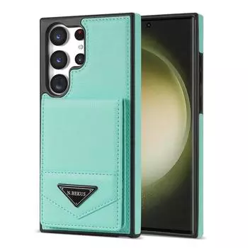 Чехол-книжка с держателем для карт для Samsung S24Ultra, S23, S22, S23FE, однотонный цвет для A54 S24 розового золота