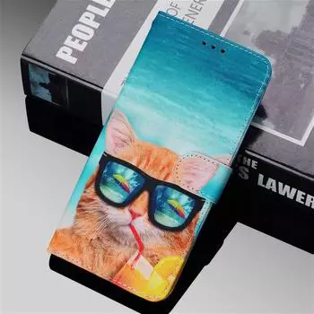 Чехол-книжка с магнитом-кошельком и держателем для карт Кожаный чехол-книжка для iPhone Huawei Honor OPPO Vivo Realme Google Pixel Чехол для телефона Apple Силиконовый чехол iPhone 6/6S синий