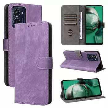 Чехол-книжка совместима с HMD Pulse/HMD Pulse Pro/HMD Pulse+, защитный чехол для телефона из искусственной кожи с полной защитой [блокировка RFID] HMD Pulse/HMD Pulse Pro чёрный