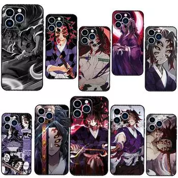 Чехол Kokushibo Demon Slayer Kimetsu no Yaiba для iPhone XR XS Max X 12 13 Mini 6S 7 8 Plus SE 2020 11 12 13 Pro Max, чехол для телефона iphone 5 5S