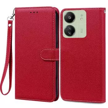 Чехол-кошелек для Redmi 13C 4G, роскошный кожаный флип-чехол-кошелек для Xiaomi Redmi 13C Redmi13C 13 C, противоударный держатель-подставка, чехол для телефона с слотом для карт For Xiaomi Redmi 13C 4G синий