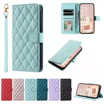 Чехол-кошелек для Samsung S24 S23 S22 S21 FE A55 A35 A25 A15 A54 A34 A53 A52 A32 A22 A12 для iPhone 15 14 13 12 iPhone 15 красный