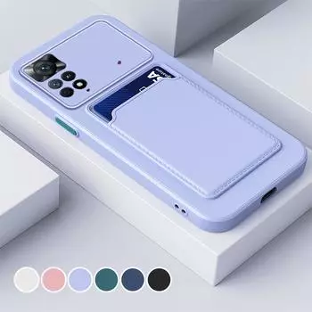 Чехол-кошелек для сотового телефона Redmi Note 13 12 11 10 9 8 Pro Redmi 13C 13 12 12C 10 10C 9C 9A 9T Xiaomi Poco F6 X6 X5 Pro X3 Чехол-бампер для мобильных телефонов Redmi A3 белый