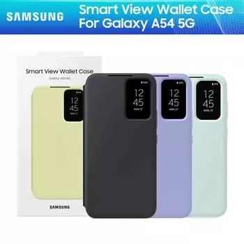 Чехол-кошелек для телефона SAMSUNG Galaxy A54 5G S-View Чехол-кошелек для телефона SAMSUNG A54 5G Smart View чёрный