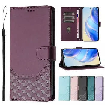 Чехол-кошелек из кожи для iPhone, прочный кожаный держатель для карт с блокировкой RFID, противоударный защитный чехол-книжка с подставкой для iPhone 16, 15, 14, 13, 12 Pro Max SE4 iPhone SE4 светло-фиолетовый