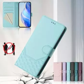 Чехол-кошелек из кожи Samsung, прочный кожаный держатель для карт с блокировкой RFID, противоударный защитный чехол-книжка с подставкой для Samsung Galaxy S25 S24 S23 S22 Samsung S25 Edge чёрный