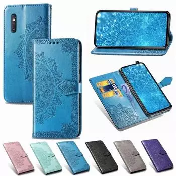 Чехол-кошелек-книга для VIVO Y70 Y33S Y21S Y31 V21E V20 Pro Y1S Y50 Y30 Y20i Y20S Y91C Y85 Y17 Y12 Y15 Y19 Y11S Y12S кожаный чехол Vivo Y91C чёрный