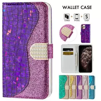 Чехол-кошелек-книжка с держателем для карт для iPhone 14, 13, 12, 11 XR XS 8, 7, Samsung S22 S21 S20 A53 A33 A52 A32 A22 A12 A21S A02S Redmi Note 11 Pro 9T, чехол для Huawei iPhone 13 синий