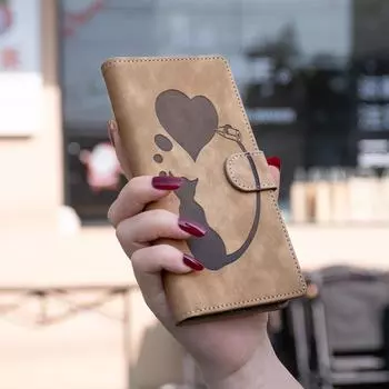 Чехол-кошелек с держателем для карт для iPhone 15, 14, 13, 12, 11, Redmi 12 Note 13, 12, 11, 10, Xiaomi 12T, чехол iPhone 15 Pro Max зелёный