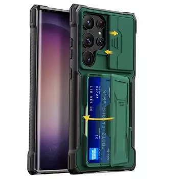 Чехол-кошелек с отделением для карт, чехлы для телефонов, защитный чехол для камеры Samsung Galaxy S24 Ultra, чехол 5G, противоударные чехлы For S24 Ultra