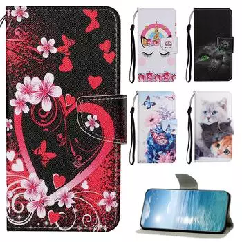 Чехол-кошелек с откидной крышкой для iPhone 15 14 13 12 Pro Max SE22 Samsung S24 S23 S22 S21 FE A55 A35 A15 A54 A34 A24 A14 A04 A53 A33 A23 A13 A52 Чехол iPhone 13 Pro Max красный