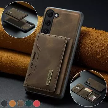Чехол-кошелек с защитой от падения для Samsung Galaxy S23 Ultra S21 S22 Plus S20 FE Fold 4 3 5G, чехлы с держателем для карт памяти for Galaxy S23