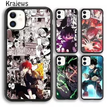 Чехол Krajews Asui Tsuyu Boku no My Hero Academia для телефона iPhone 14 5 6s 7 8 plus X XR XS 11 12 13 pro max Samsung S21 S22ultra iPhone 6plus