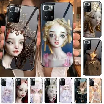 Чехол Krajews Creepy Dolls из закаленного стекла, чехол для телефона для XiaoMi Redmi Note 10 9S 8 7 6 5 A 10t Pro 9T, чехлы предварительно Redmi Note 4