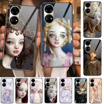 Чехол Krajews Creepy Dolls из закаленного стекла, чехол для телефона Huawei P40 Pro lite 5G P30 P Smart Z 2019 P10 Lite P20 P50 Huawei P20 lite