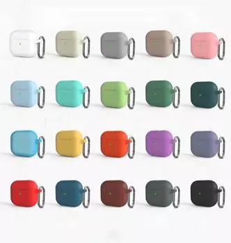 Чехол-крючок из жидкого силикона для Apple AirPods 3 и 4-го поколения airpods 3 красный