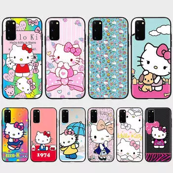 Чехол KT59 Hello Kitty Girl для OPPO Reno 8 6 5 4 Pro Find X3 A17 A31 A38 A40 A53 A54 A55 A74 A76 A78 A77 A80 A94 A95 A96 Lite, черный чехол для дивана OPPO A16k зелёный