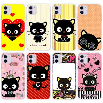 Чехол KT64 Chococat для Samsung A04 A14 A23 A34 A54 M23 M33 M52 M53 Realme 10 9 C30S C35 C55 VIVO Y02S Y21 Y33S Y51 X80 Pro Прозрачная крышка Infinix Hot 9 Pro бездна