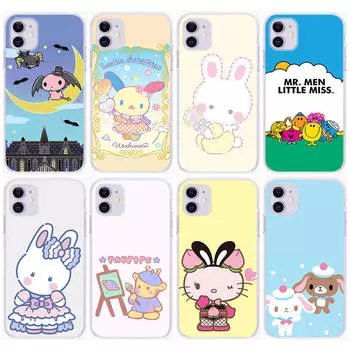 Чехол KT69 Kitty Friends для Samsung A04 A14 A23 A34 A54 M23 M33 M52 M53 Realme 10 9 C30S C35 C55 VIVO Y02S Y21 Y33S Y51 X80 Pro, прозрачный чехол Realme C55 бездна