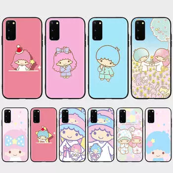 Чехол KT72 Little Twin Stars для Samsung A04 A14 A23 A34 A54 M23 M33 M52 M53 Realme 10 9 C30S C35 C55 VIVO Y02S Y21 Y33S Y51 X80 Pro Прозрачный чехол Samsung S10 Lite зелёный