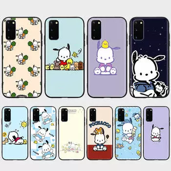 Чехол KT73 Pochacco для Samsung A04 A14 A23 A34 A54 M23 M33 M52 M53 Realme 10 9 C30S C35 C55 VIVO Y02S Y21 Y33S Y51 X80 Pro Прозрачный чехол Samsung A24 4G кожа буйвола