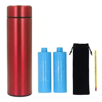 Чехол-кулер для ручек для путешествий из нержавеющей стали с длительным охлаждением, изолированная бутылка для охлаждения для красный