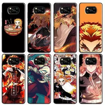 Чехол Kyojuro Rengoku Kimetsu no Yaiba для Xiaomi Mi 10T 11T Pro Mi 11 Lite для POCO M3 Pro M4 F3 X3 GT X3 Pro Phone Shell Mi 9T (9T Pro)