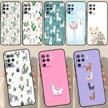 Чехол Lama Llama Alpacas для OPPO A74 A94 A54 A1K A15 A16 A52 A72 A83 A91 A93 A53S A5 A9 A31 A53 2020, чехол OPPO A91
