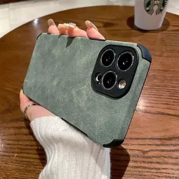 Чехол Lamsvel из искусственной кожи для iPhone 13 12 11 Pro Max Mini Xr Xs X 7 8 Plus Se 3, 2020, роскошный силиконовый бампер, противоударный мягкий чехол iPhone 6 синий