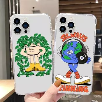 Чехол Lauren Martin Art для iPhone 15 12 Mini 13 14 Pro XS Max X 11pro Max SE XR прозрачный iPhone14Pro