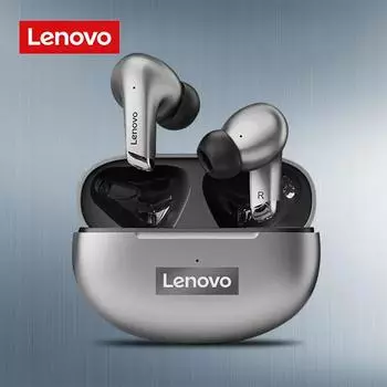 Чехол Lenovo LP5, беспроводные Bluetooth-наушники, Hi-Fi музыкальные наушники с микрофоном, спортивные водонепроницаемые гарнитуры