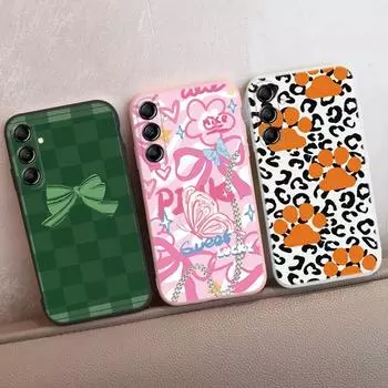 Чехол Leopard Graffiti для iPhone Samsung A55 S24 S25 Xiaomi Redmi Note 13Pro 14C Huawei Honor Realme, противоударный бампер для телефона, матовый чехол с защитой от царапин Samsung Galaxy S9 Plus чёрный